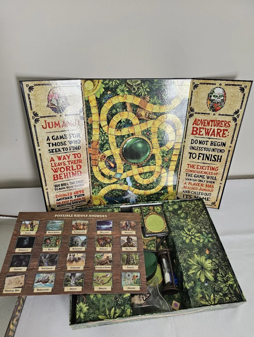 Jumanji The Game: The Classic Scary Adventure Family Board Game 2021 Edition NEW